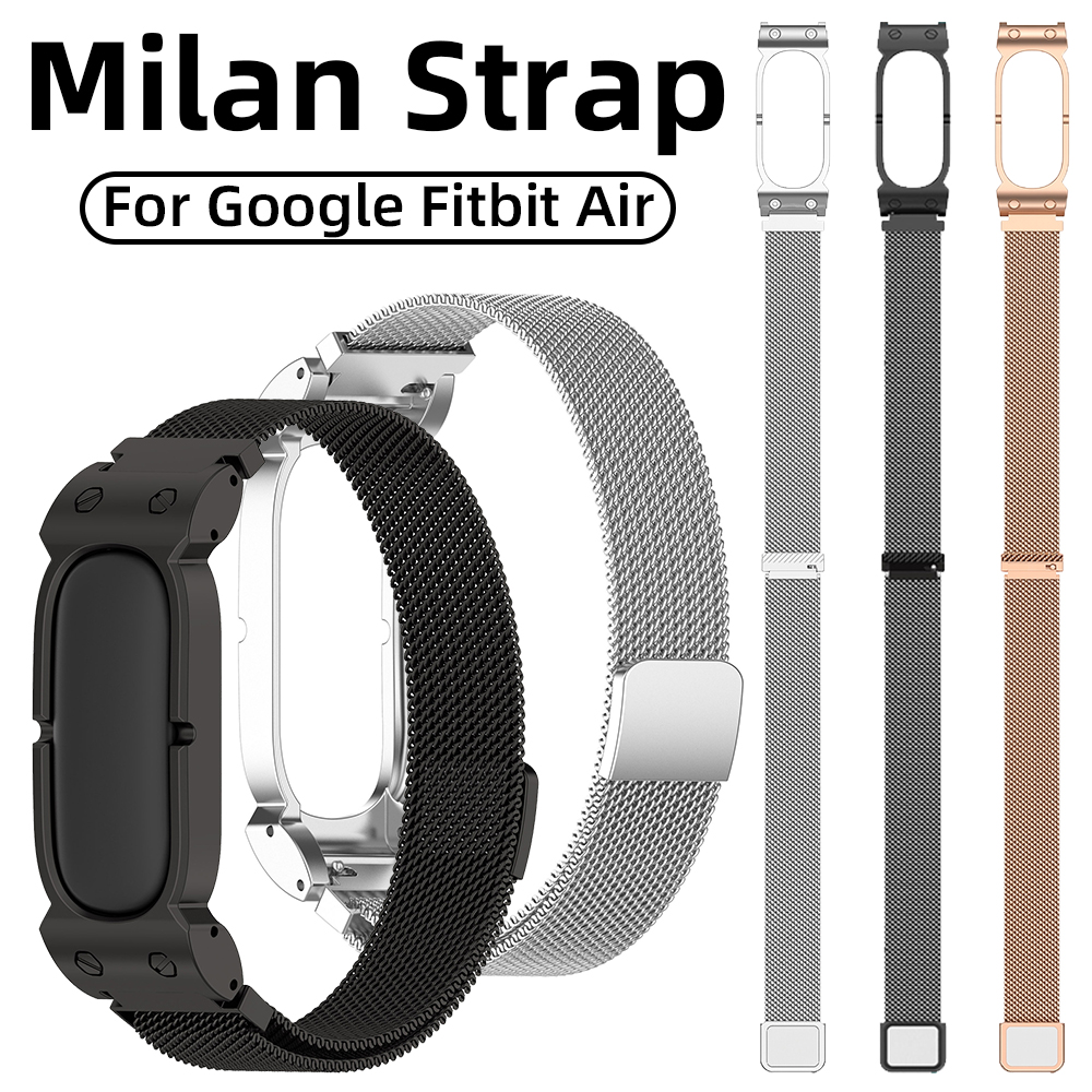 Stainless Mesh Band - Fitbit Air용 밀라노 시계 밴드 스테인레스