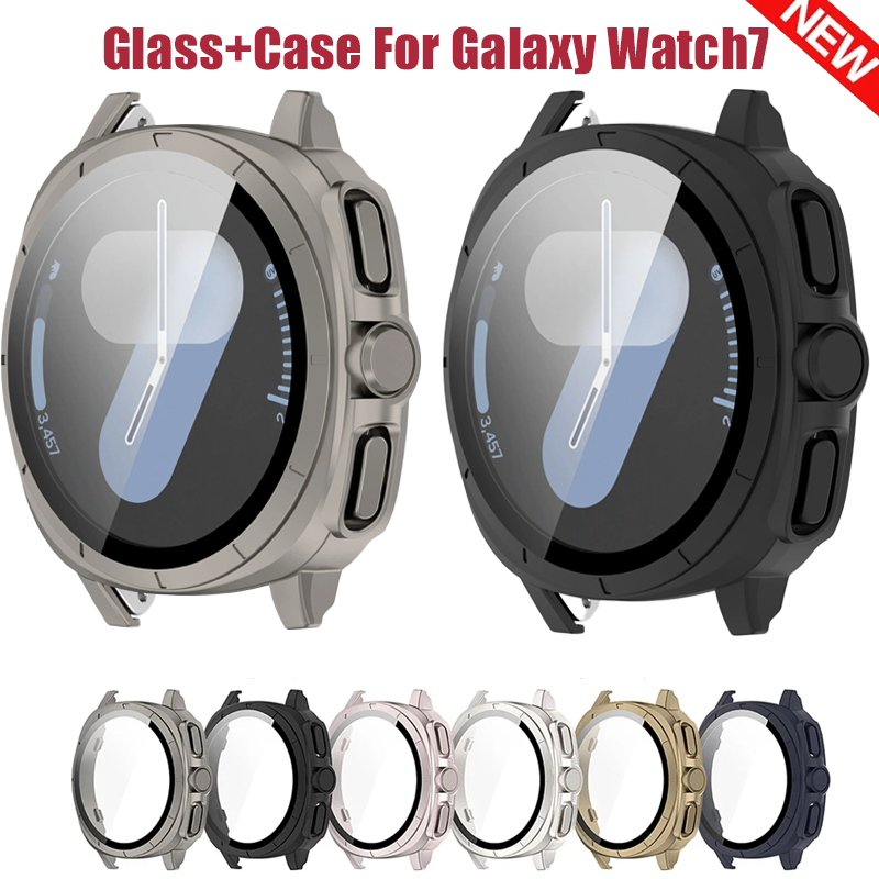 Samsung Smartwatch Accessories - 삼성 갤럭시 워치 7용 유리+케이스 40mm