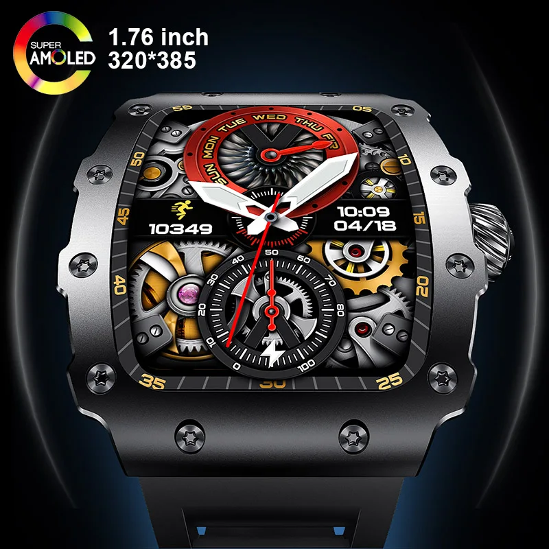 Smartwatch Custom - 신제품 트렌드 스마트 워치 1.76인치 AMOLED