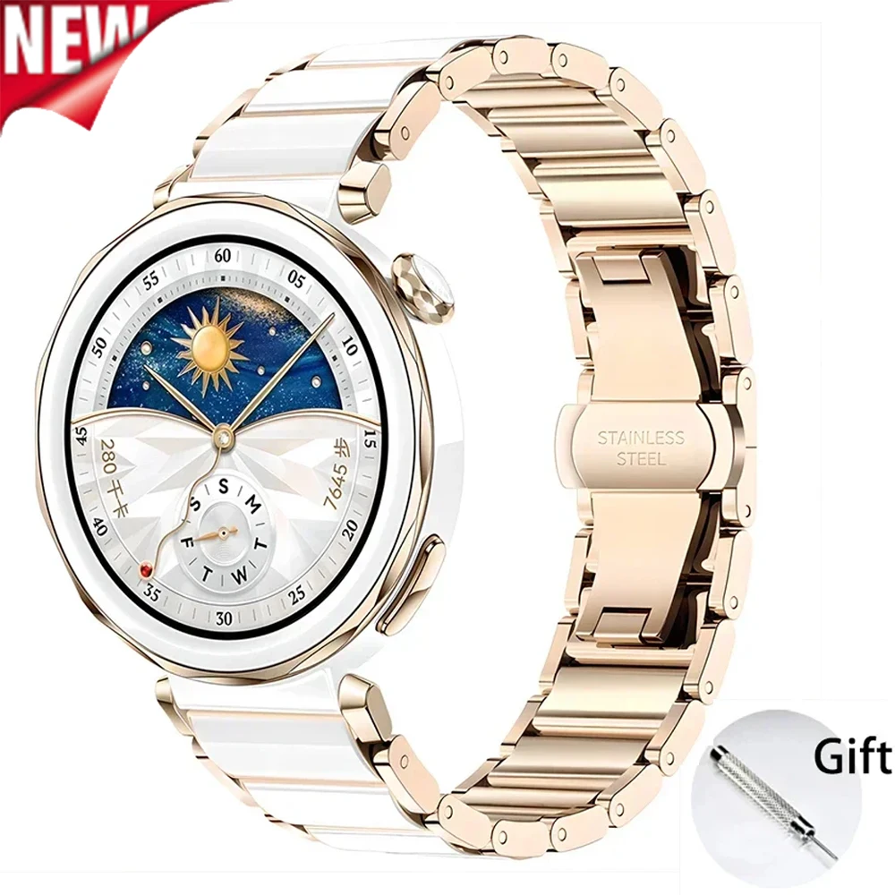 Ceramic Link Bracelet - 화웨이 워치 GT5 Pro 42mm/GT5/GT4/GT7 41mm용