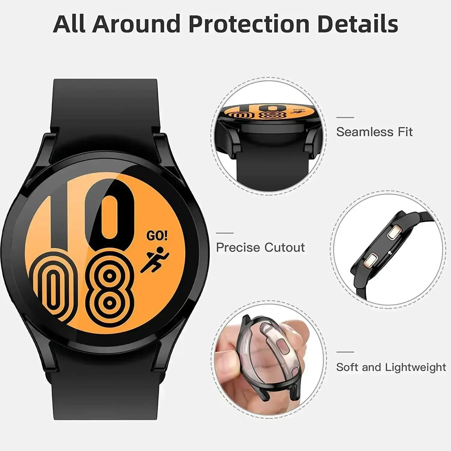 삼성 갤럭시 시계 4/5/6 40mm 44mm 용 케이 - Huawei Smartwatch Accessories 리뷰 및 가격