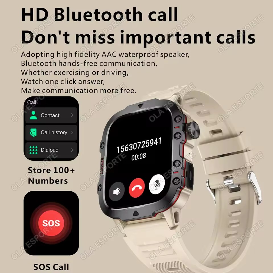 2026 신형 군용 스마트워치 남성용 3ATM 방수 야 - Smartwatch Custom 리뷰 및 가격