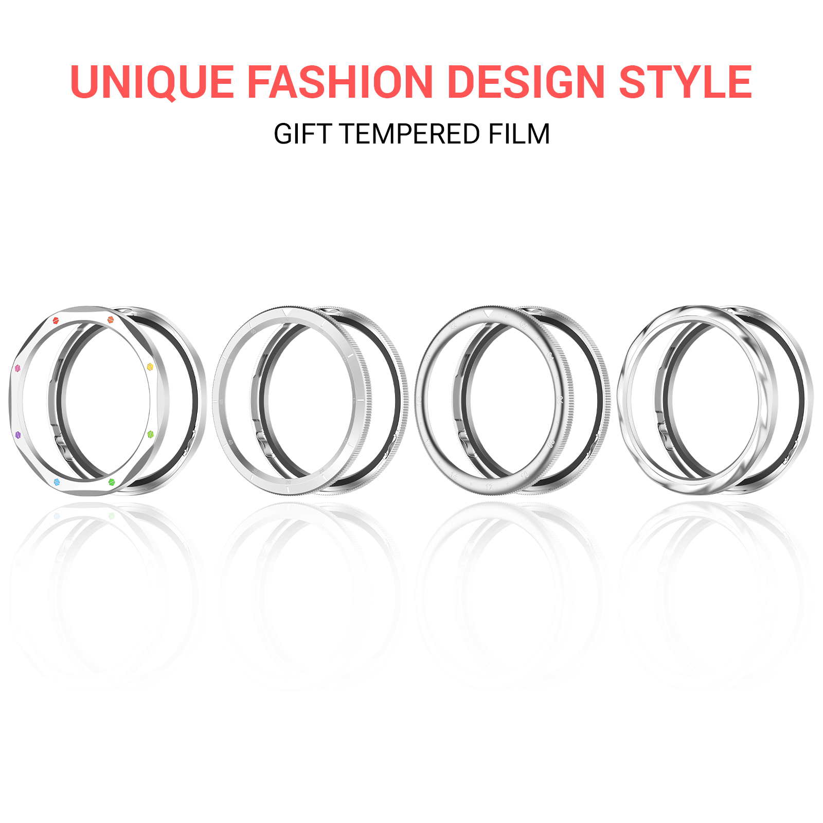 부스코즈 메탈 베젤 시계 케이스 스트랩 필름 시계 베젤 - Xiaomi Smartwatch S3 Accessories 리뷰 및 가격