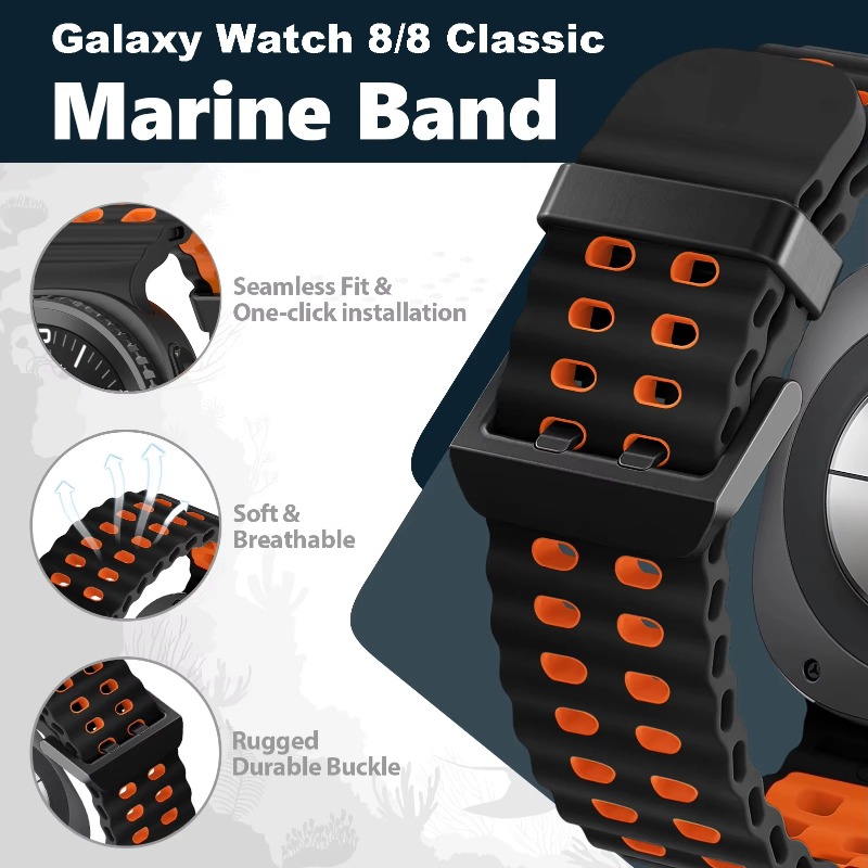 삼성 갤럭시 워치9 8 40/44mm용 투톤 스트랩,  - Samsung Smartwatch Ultra Accessories 리뷰 및 가격