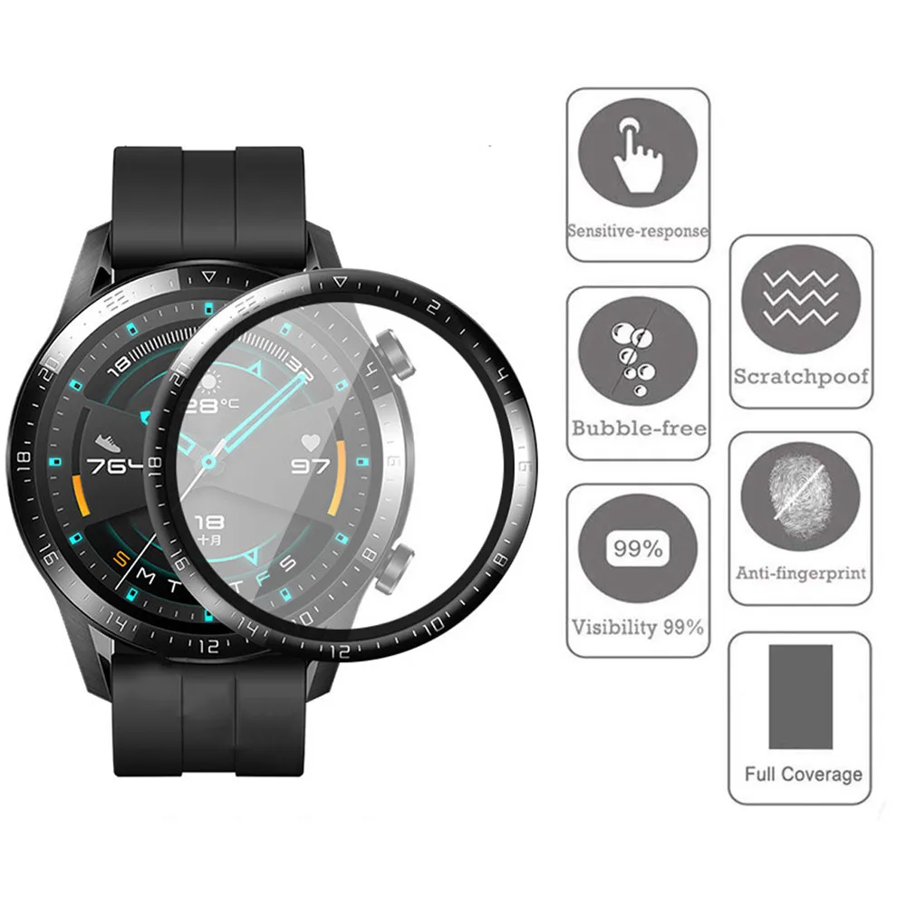 화웨이 GT2에 대 한 1-3pcs HD 지우기 화면  - Huawei Smartwatch Accessories 리뷰 및 가격
