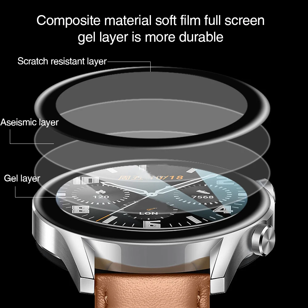 화웨이 GT2에 대 한 1-3pcs HD 지우기 화면  - Huawei Smartwatch Accessories 리뷰 및 가격