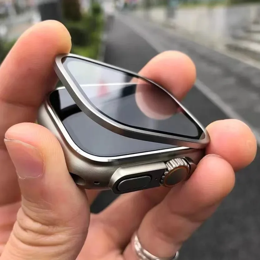애플워치 울트라 49mm용 강화유리 티타늄 메탈 프레임 - Smartwatch Watch Accessories For Women 리뷰 및 가격