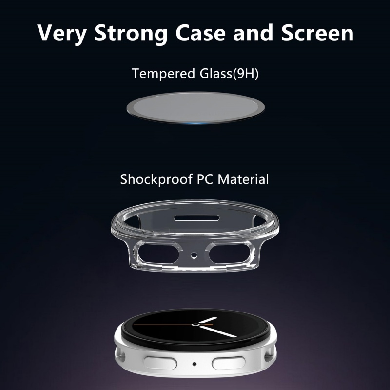 삼성 갤럭시 워치 9-8용 강화 유리+케이스 PC 범퍼 - Samsung Smartwatch Accessories 리뷰 및 가격